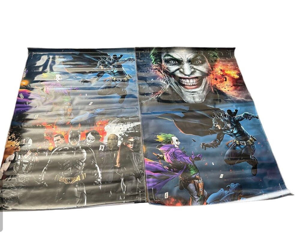 Joker Batman Party Banners Characters For Jumper Bounce House Lot Of 2